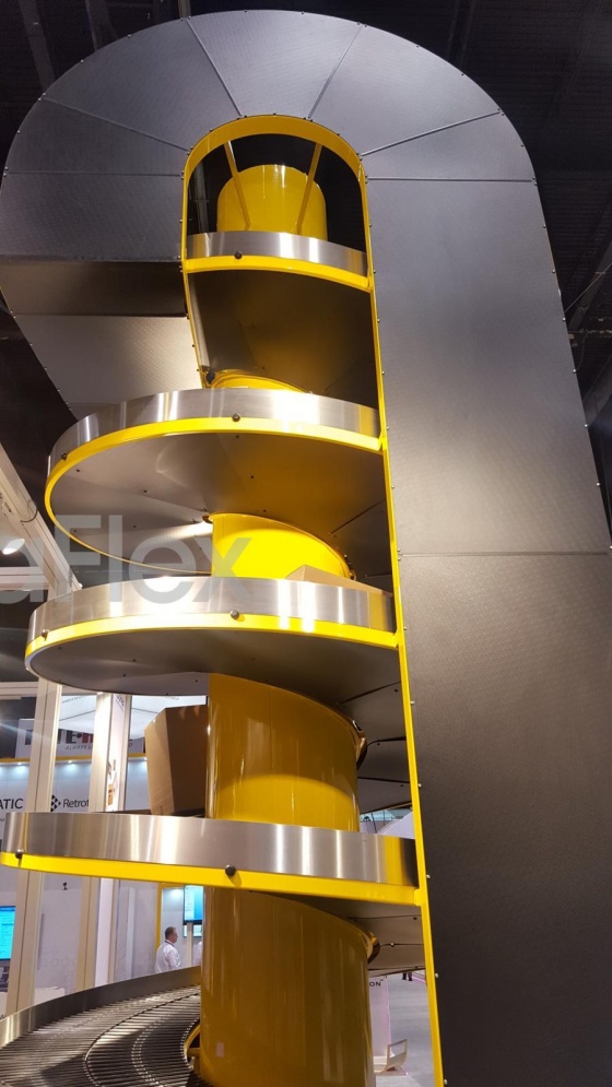 All-purpose spiral conveyor for medium to large products